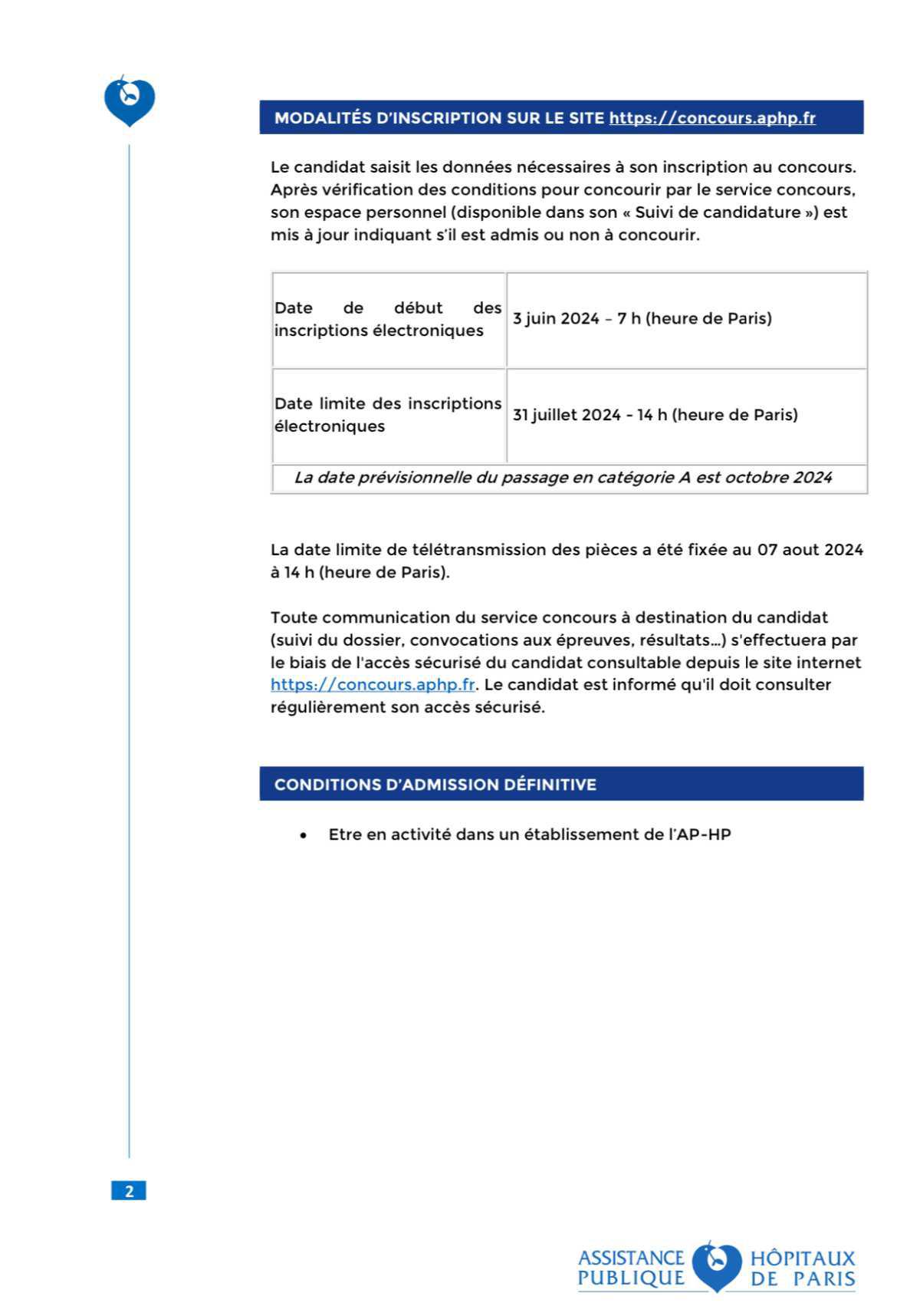 Avis de concours réservés sur titres pour l'accès à certains corps paramédicaux de la catégorie A de la fonction publique hospitalière