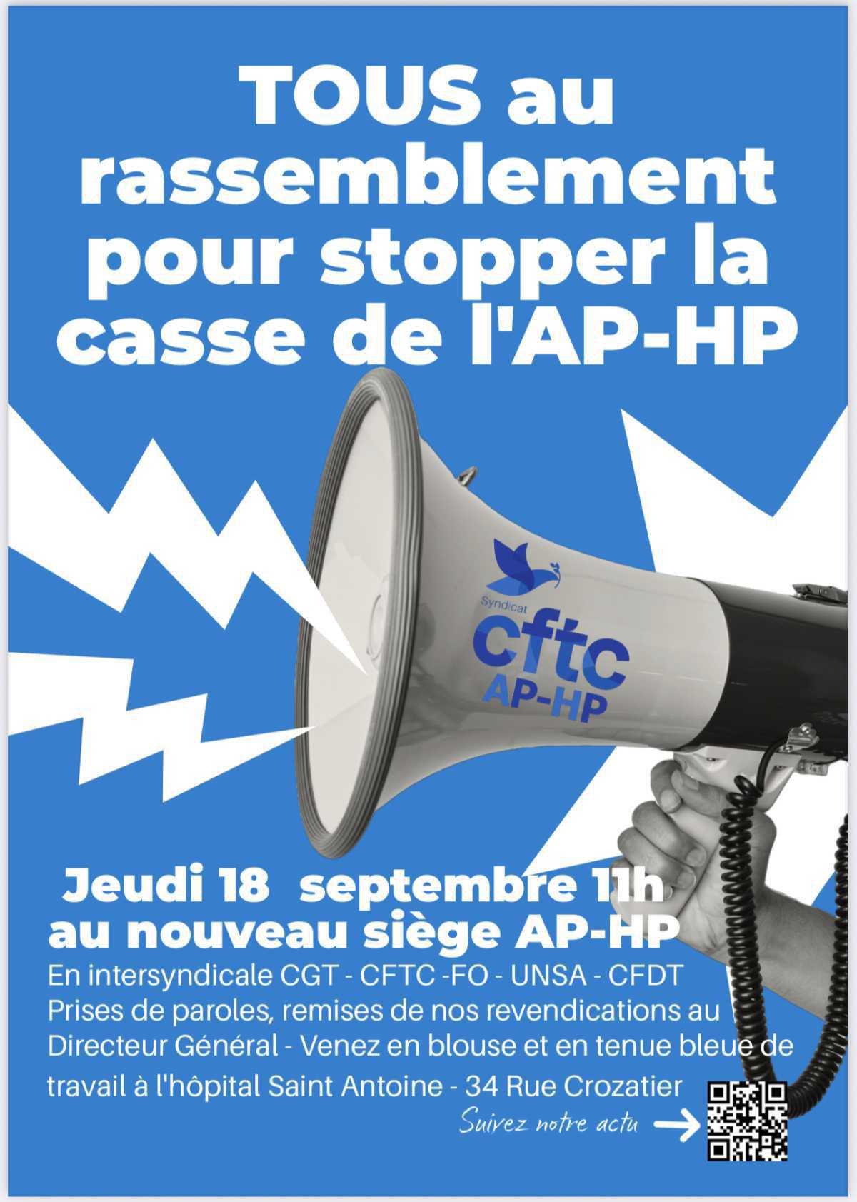 TOUS au rassemblement pour stopper la casse de l’AP-HP