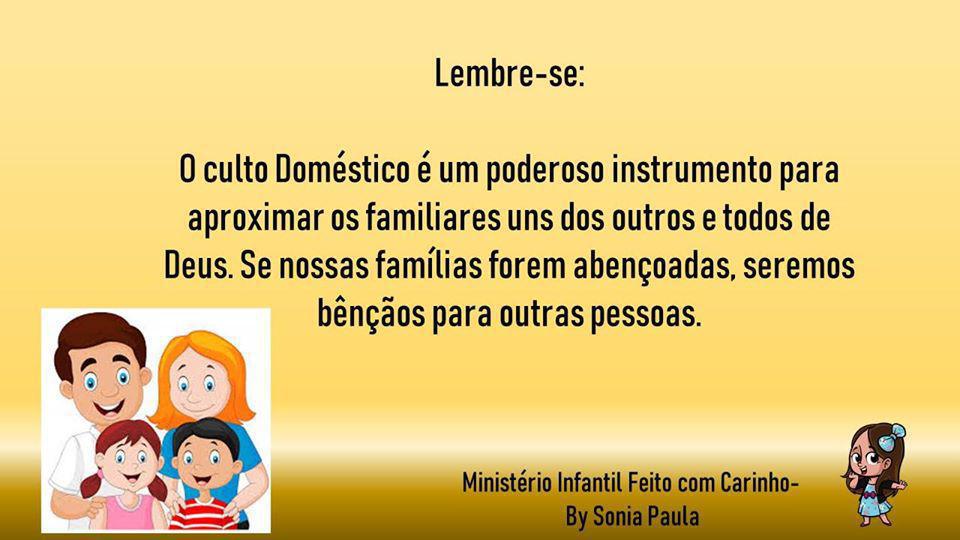 Vamos Cultuar a Deus nosso Lar