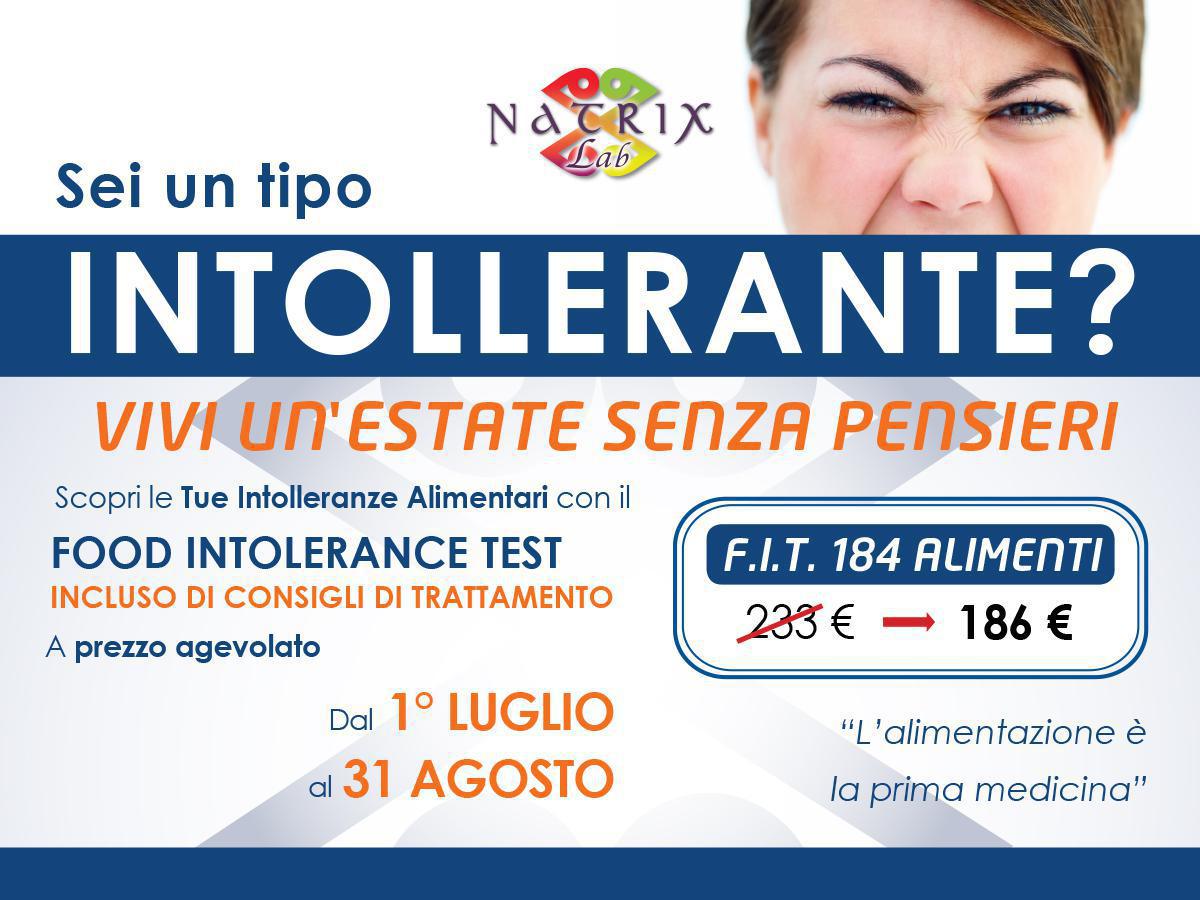 Campagna intolleranze alimentari | NatrixLab