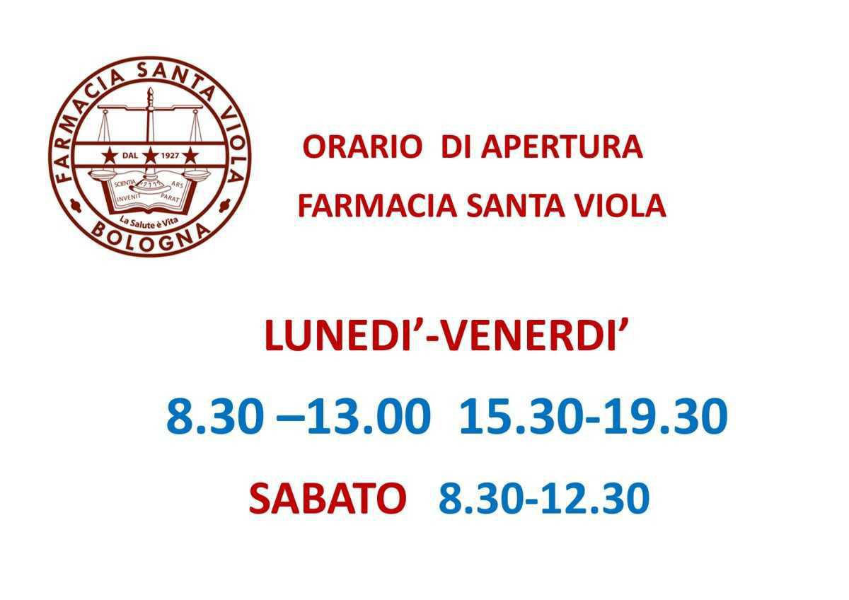 ORARIO ESTIVO APERTURA FARMACIA SANTAVIOLA 