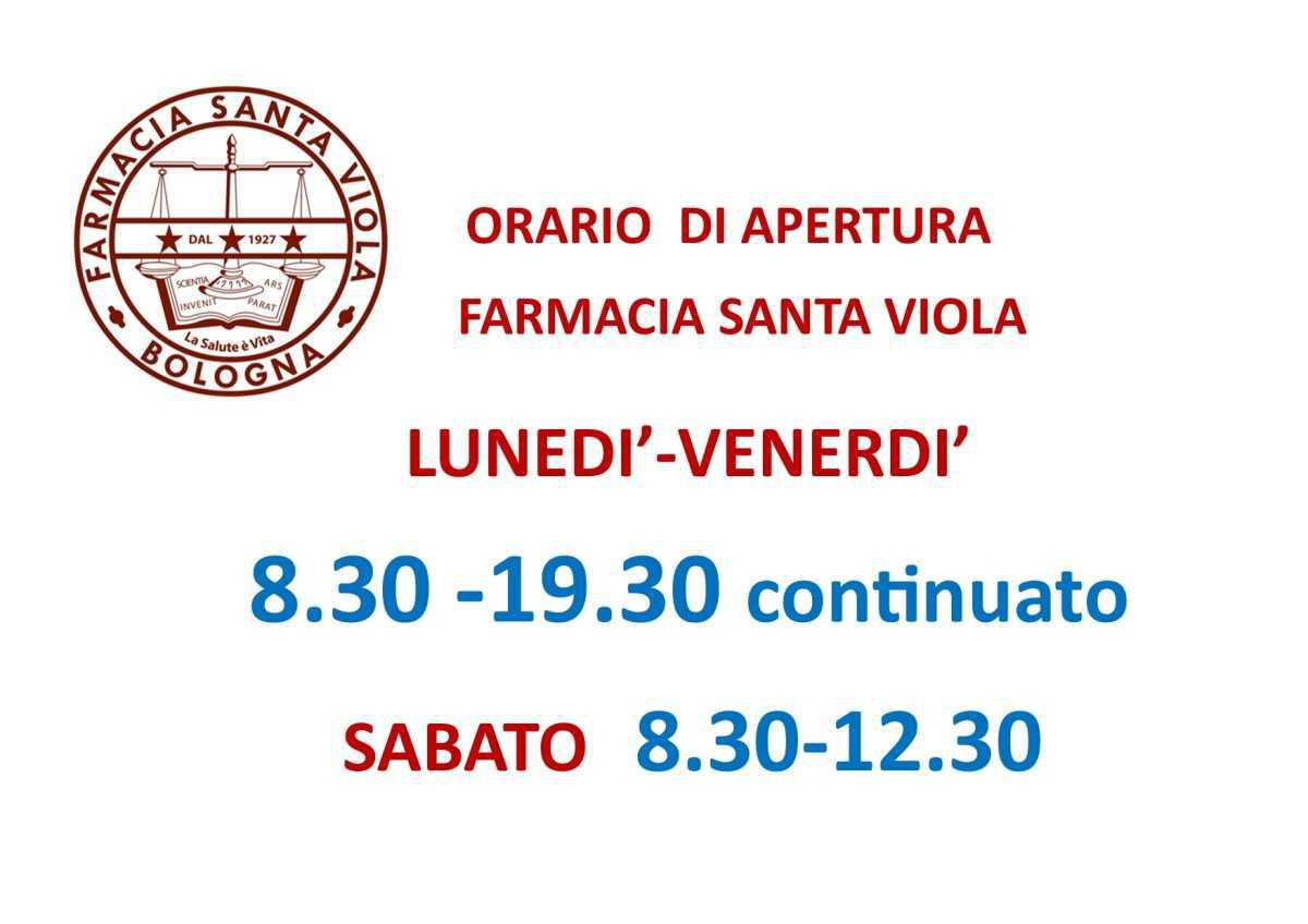 Orario di apertura continuato Farmacia Santa Viola snc 