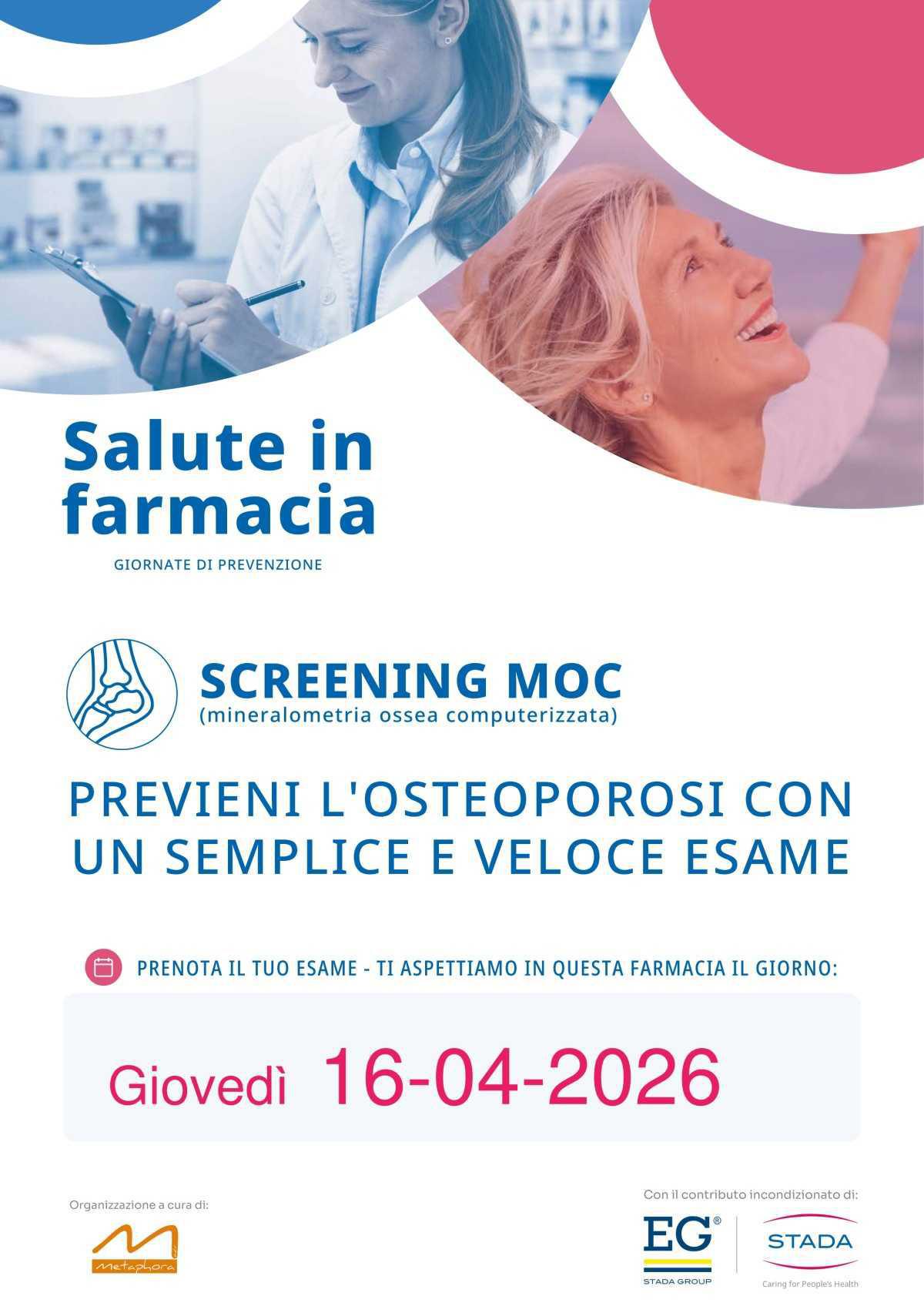 Previeni l'osteporosi -giornata MOC -Farmacia Santa Viola SNC