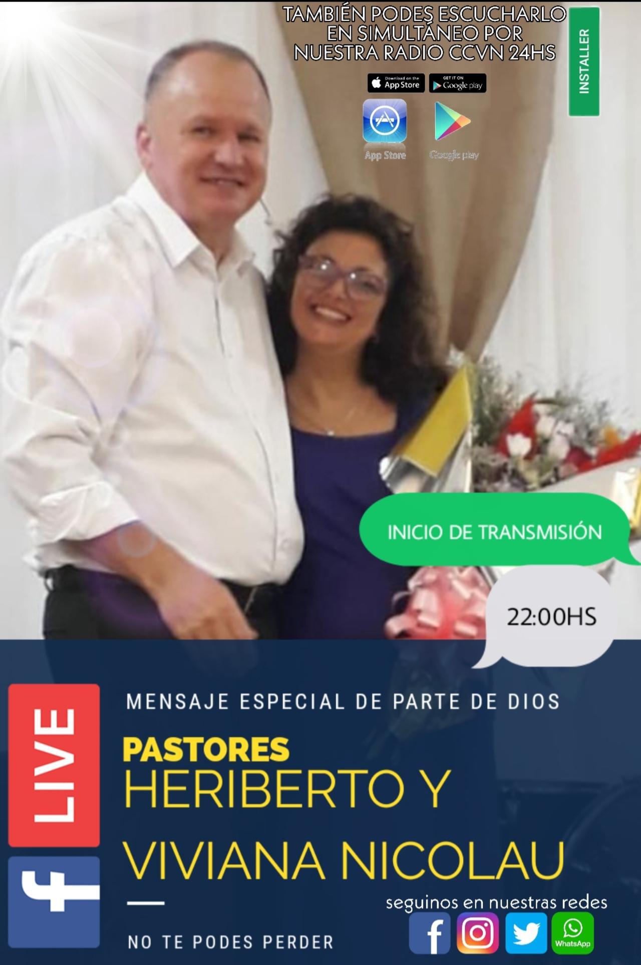 PASTORES Heriberto y Viviana Nicolau faceboock live
