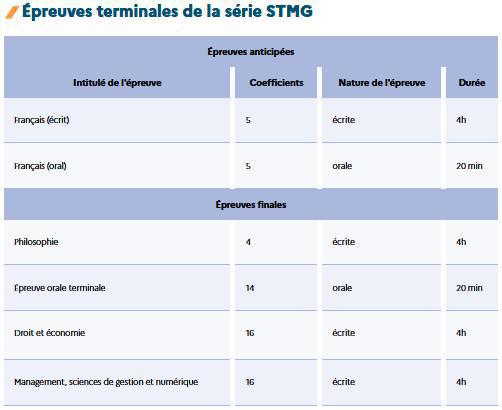 La Première et la Terminale STMG La Première et la Terminale STMG