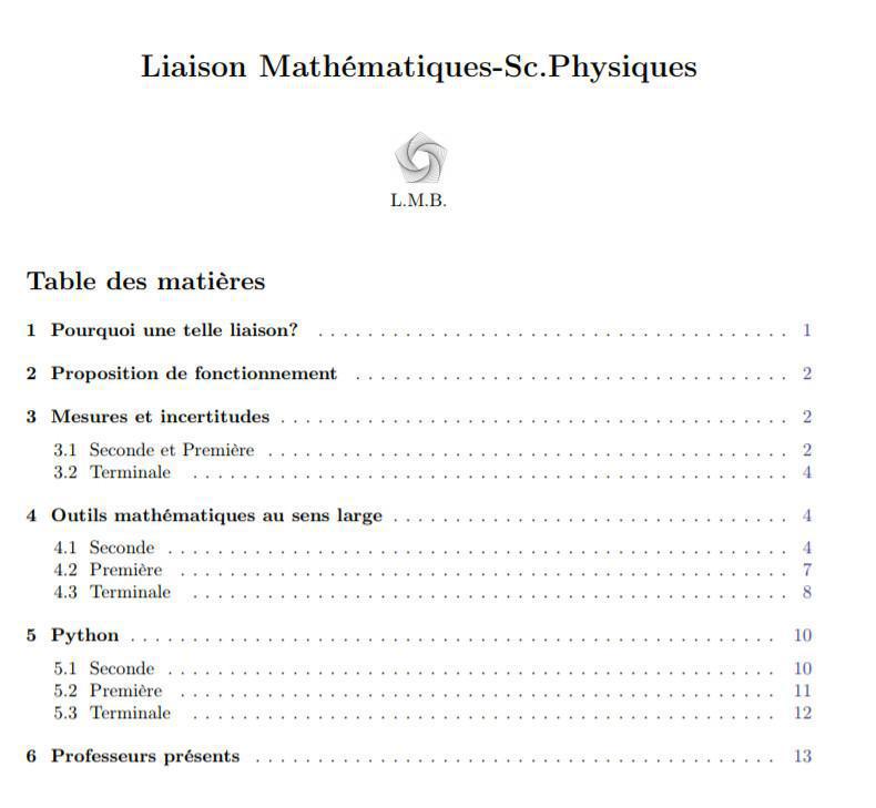 La rentrée du Labo de Maths de Barthou (LMB) La rentrée du Labo de Maths de Barthou (LMB)