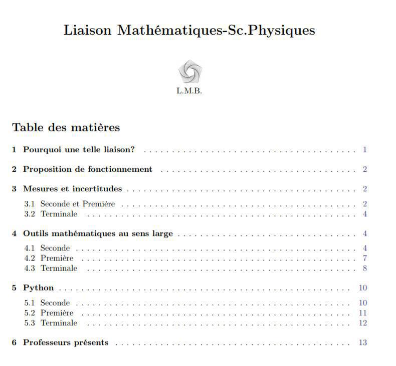 La rentrée du Labo de Maths de Barthou (LMB)