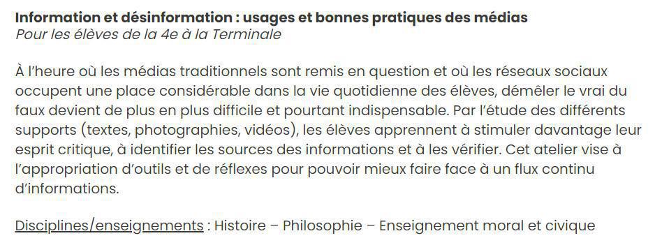 Ateliers pédagogiques hors les murs du Mémorial de la Shoah, fin janvier 2021