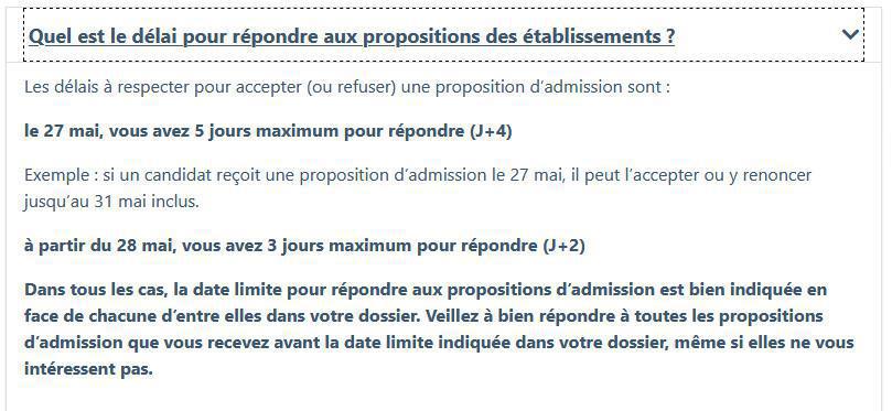 Rang Du Dernier Admis En Procédure Principale