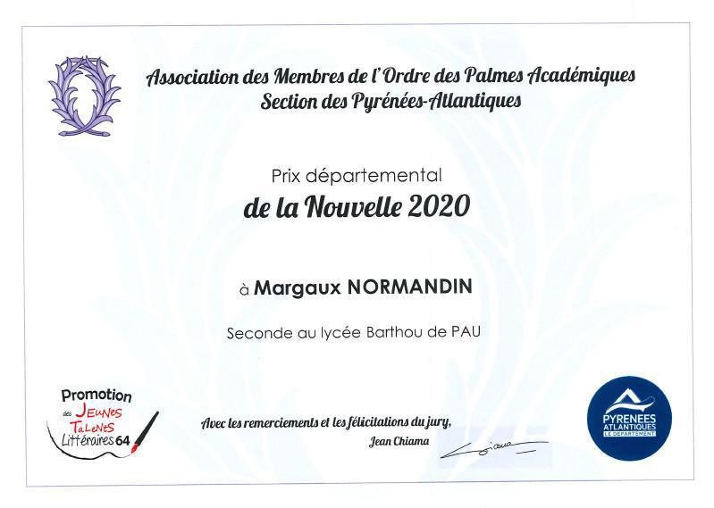Lauréates au concours « Plaisir d’écrire » de l’AMOPA