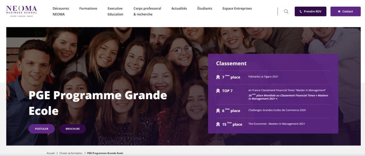 Notre lycée accueille les responsables du Programme Grande Ecole de Néoma Business School