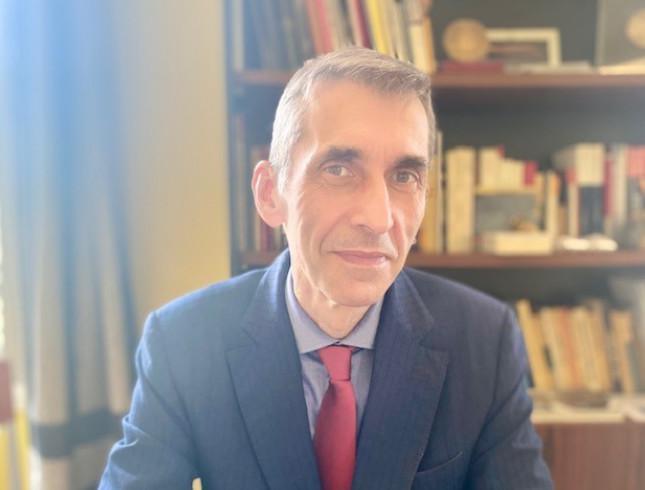 Monsieur Eric Tuffery, Procureur Général près de la Cour d'appel de Pau au lycée le jeudi 16 décembre 2021