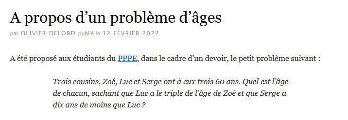 Les 3 dernières publications du LMB Les 3 dernières publications du LMB