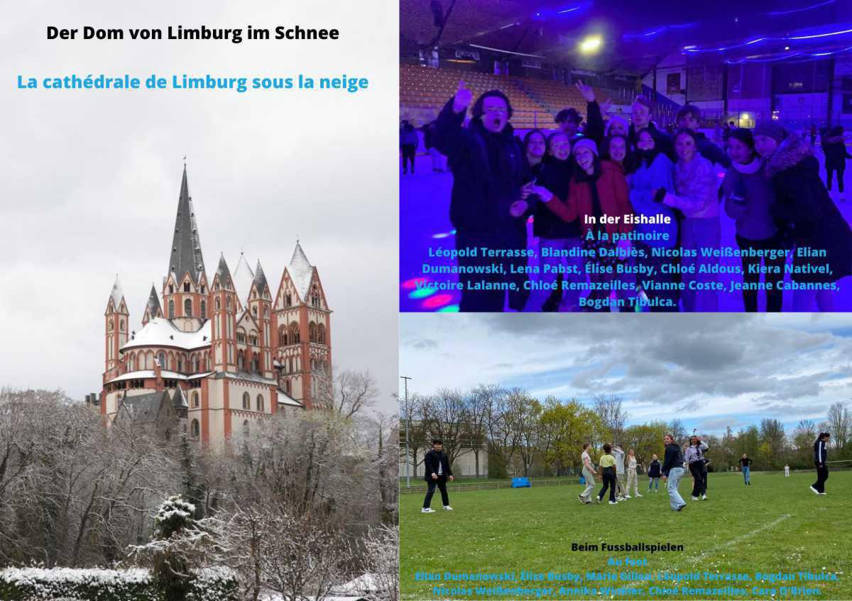 DEUTSCH-FRANZÖSISCHER AUSTAUSCH MIT LIMBURG - ECHANGE FRANCO-ALLEMAND AVEC LIMBURG DEUTSCH-FRANZÖSISCHER AUSTAUSCH MIT LIMBURG - ECHANGE FRANCO-ALLEMAND AVEC LIMBURG