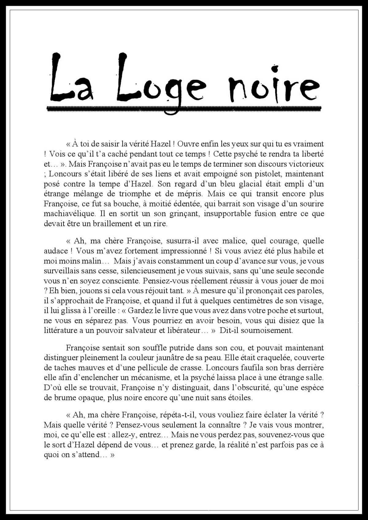 La Loge Noire - Intermondes, Intertextes, Inter-Arts