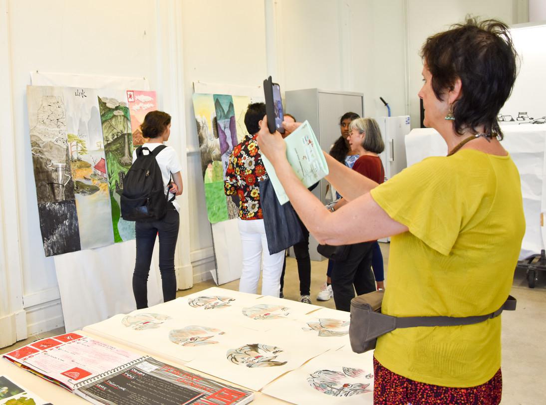 Les élèves des options arts plastiques exposent au "Jardin des Calligraphes"
