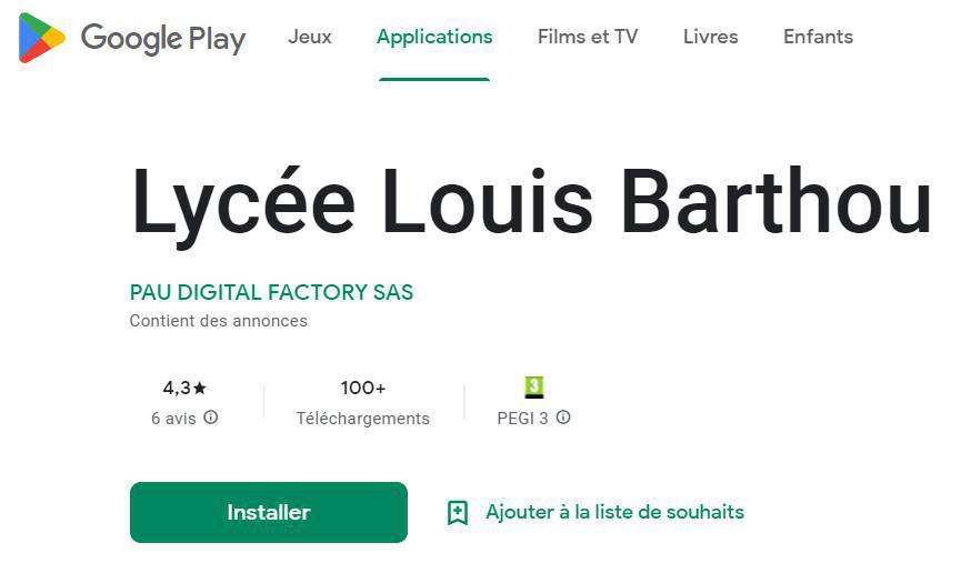 A la rentrée 2022, le site du lycée devient accessible en applications mobiles Android et iOS A la rentrée 2022, le site du lycée devient accessible en applications mobiles Android et iOS