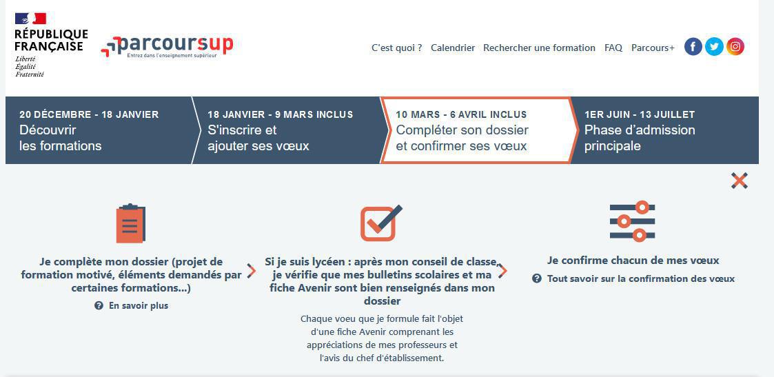 L'entrée dans l'enseignement supérieur : Parcoursup 2023 (Présentation 1/2) - Constitution du dossier du candidat