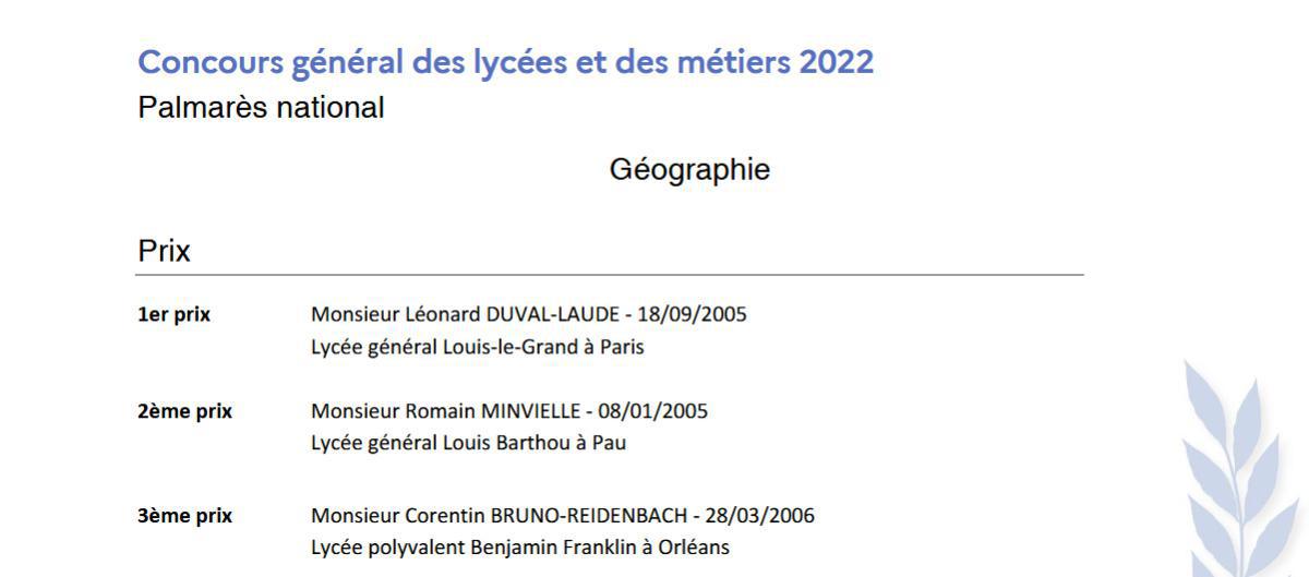 Un élève du Lycée Louis Barthou représentera la France en Indonésie en Août 2023 !