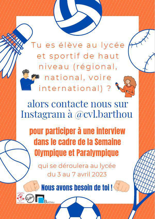 Barthou à l'heure olympique Barthou à l'heure olympique