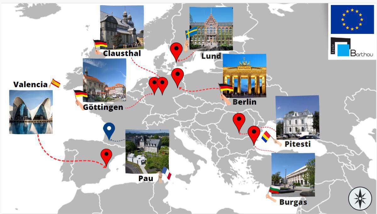 Partir en stage ERASMUS + à l’étranger pendant sa prépa, c’est possible au lycée Louis Barthou ! Partir en stage ERASMUS + à l’étranger pendant sa prépa, c’est possible au lycée Louis Barthou !