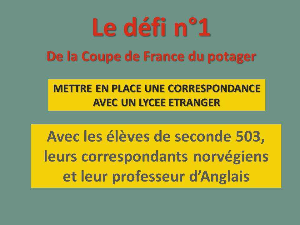 Le Lycée Louis Barthou remporte le premier défi de la Coupe de France du potager Le Lycée Louis Barthou remporte le premier défi de la Coupe de France du potager