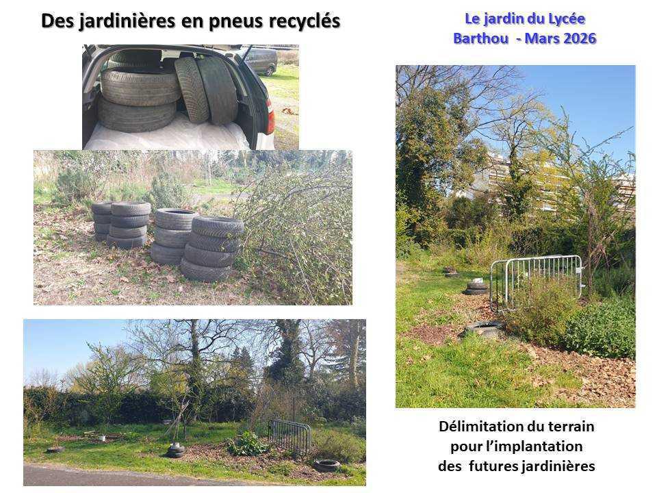 Un petit tour au jardin du lycée : de la poésie et du recyclage ... Un petit tour au jardin du lycée : de la poésie et du recyclage ...