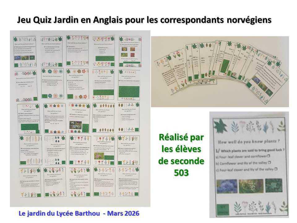 Un petit tour au jardin du lycée : de la poésie et du recyclage ... Un petit tour au jardin du lycée : de la poésie et du recyclage ...