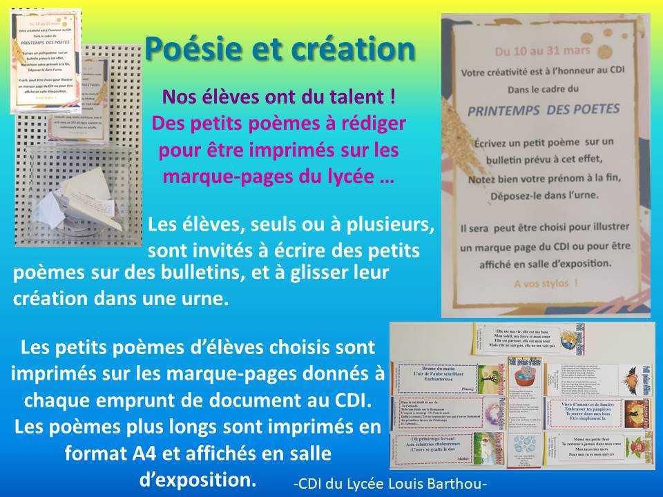 Un printemps tout en poésie...