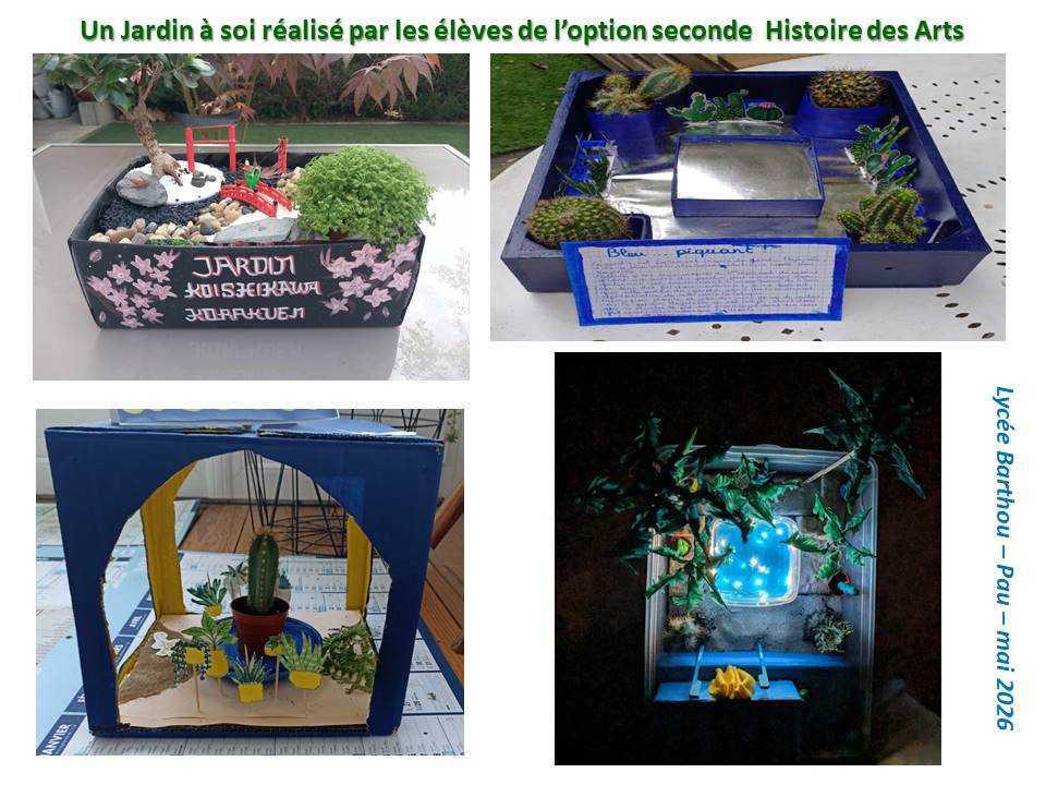 Déambulation à travers les jardins miniatures des élèves de seconde Histoire des arts