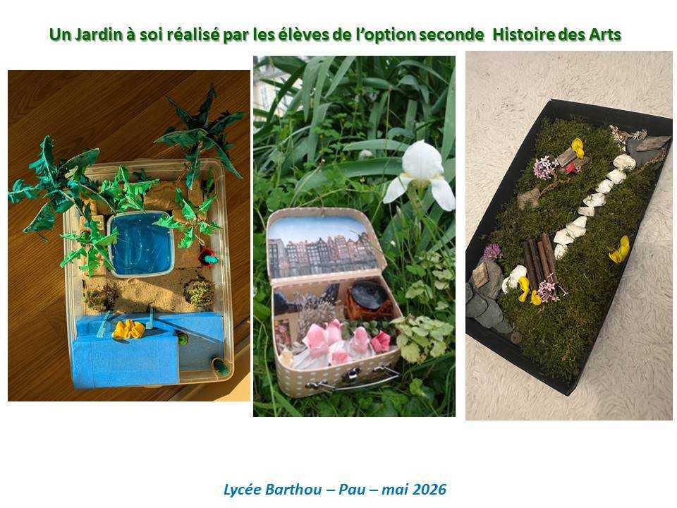 Déambulation à travers les jardins miniatures des élèves de seconde Histoire des arts