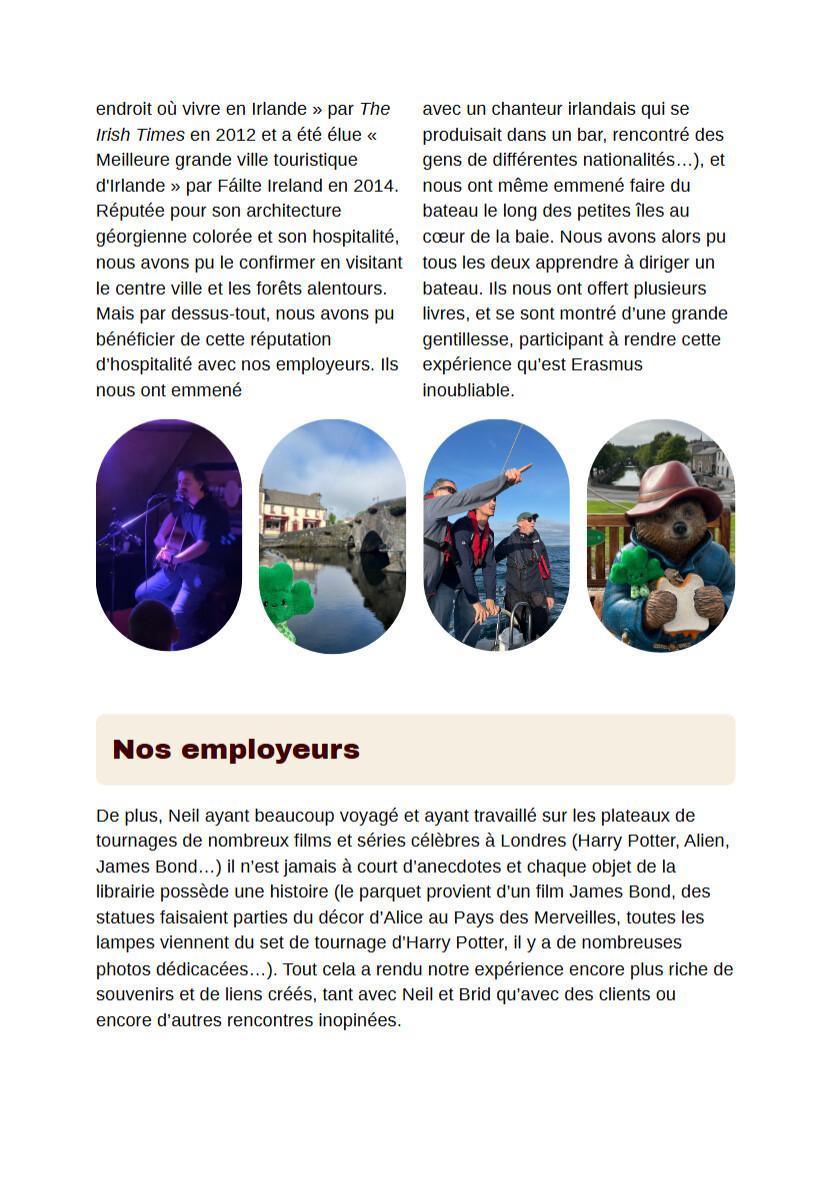 CPGE: mobilité Erasmus+ 2026 en Irlande à Westport