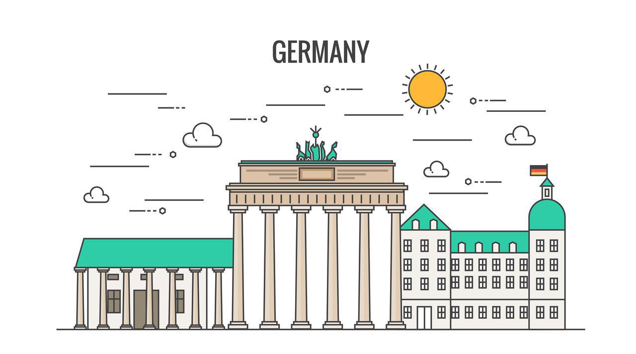 Flat design Country - Germany