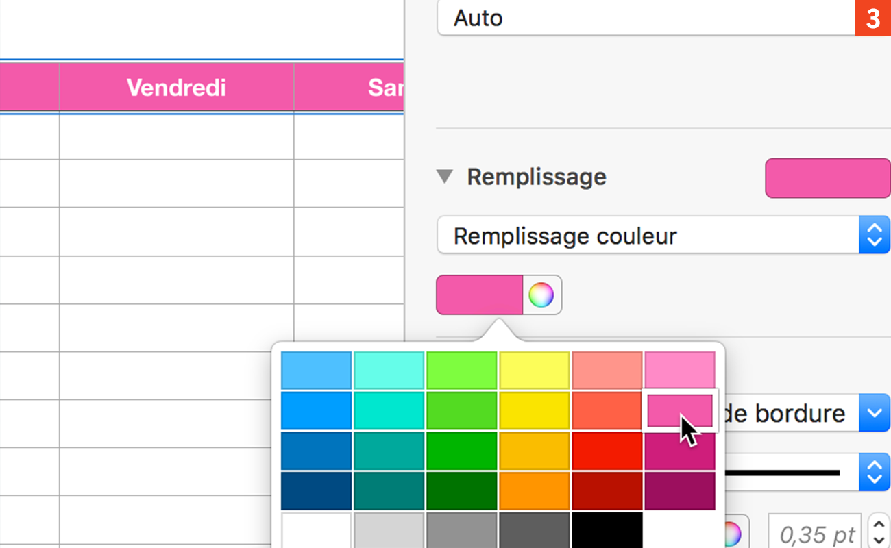 Numbers Realisez Un Emploi Du Temps A Imprimer