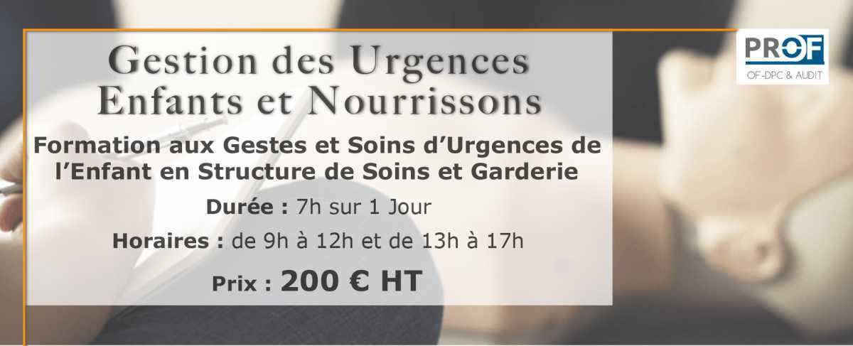Gestion des Urgences de l'enfant Gestion des Urgences de l'enfant