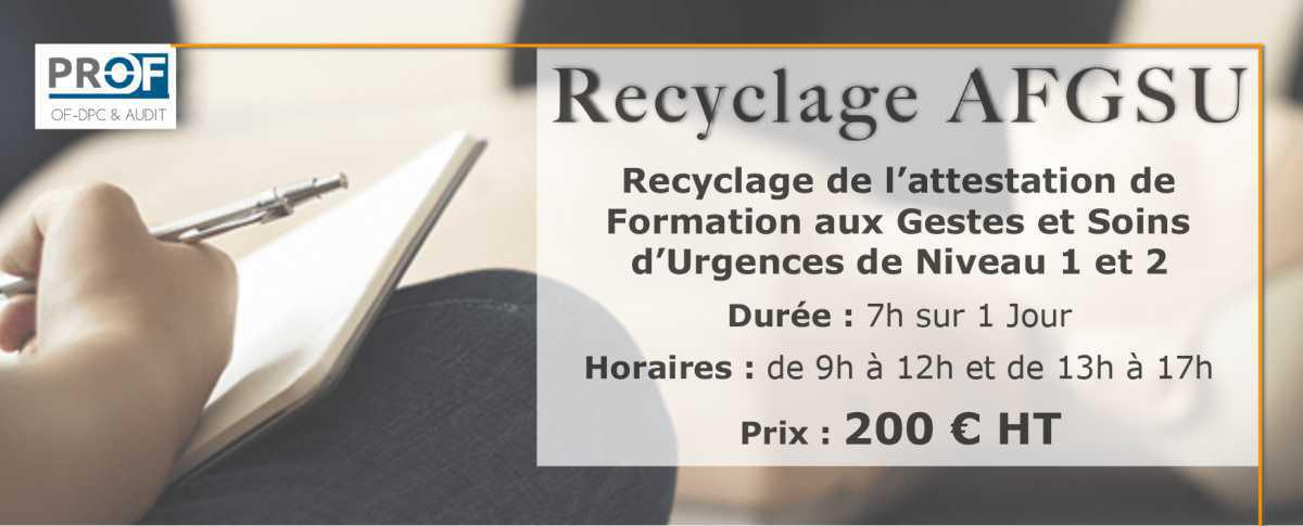 Recyclage AFGSU Recyclage AFGSU