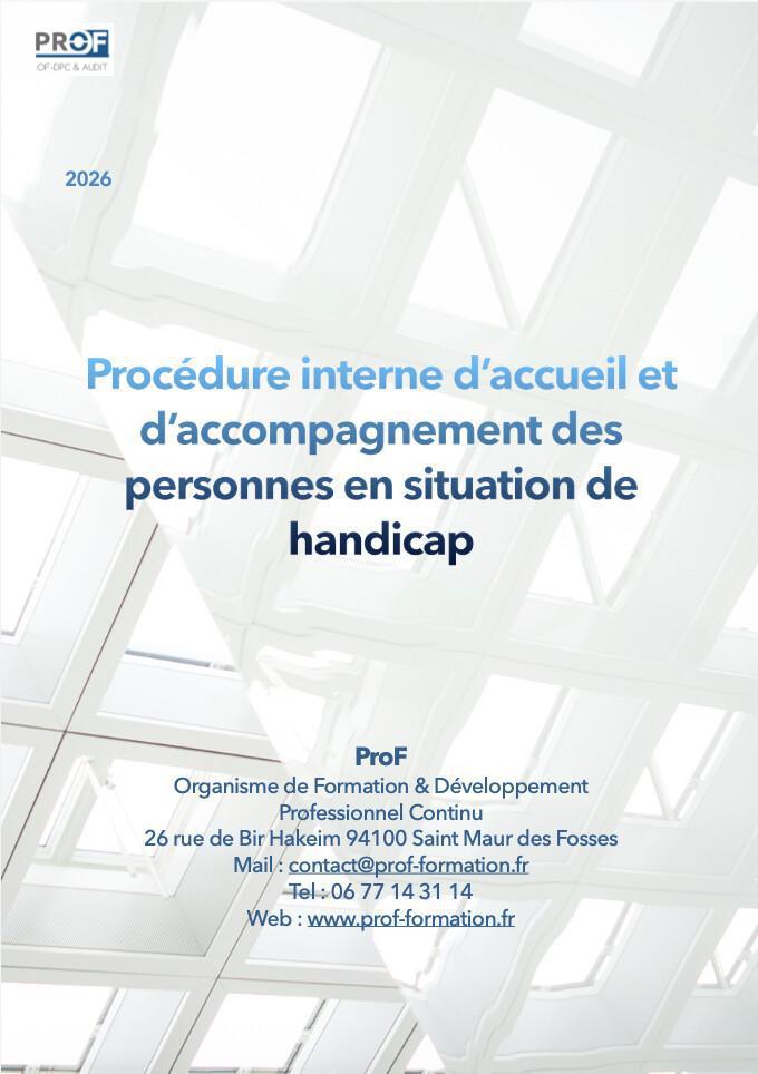 Procédure interne d’accueil et d’accompagnement des personnes en situation de handicap