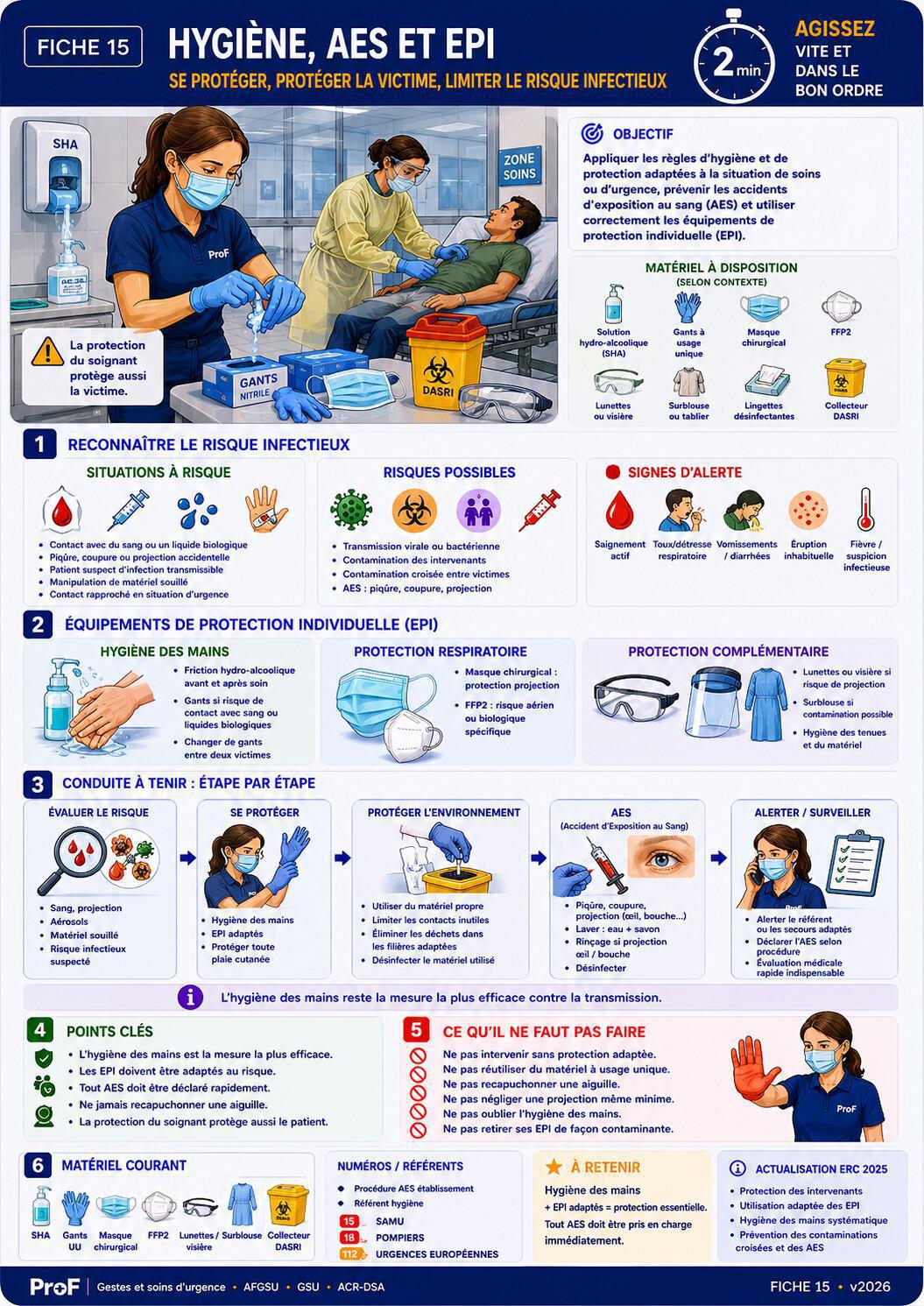 Fiche 15 : Hygiène, AES et EPI