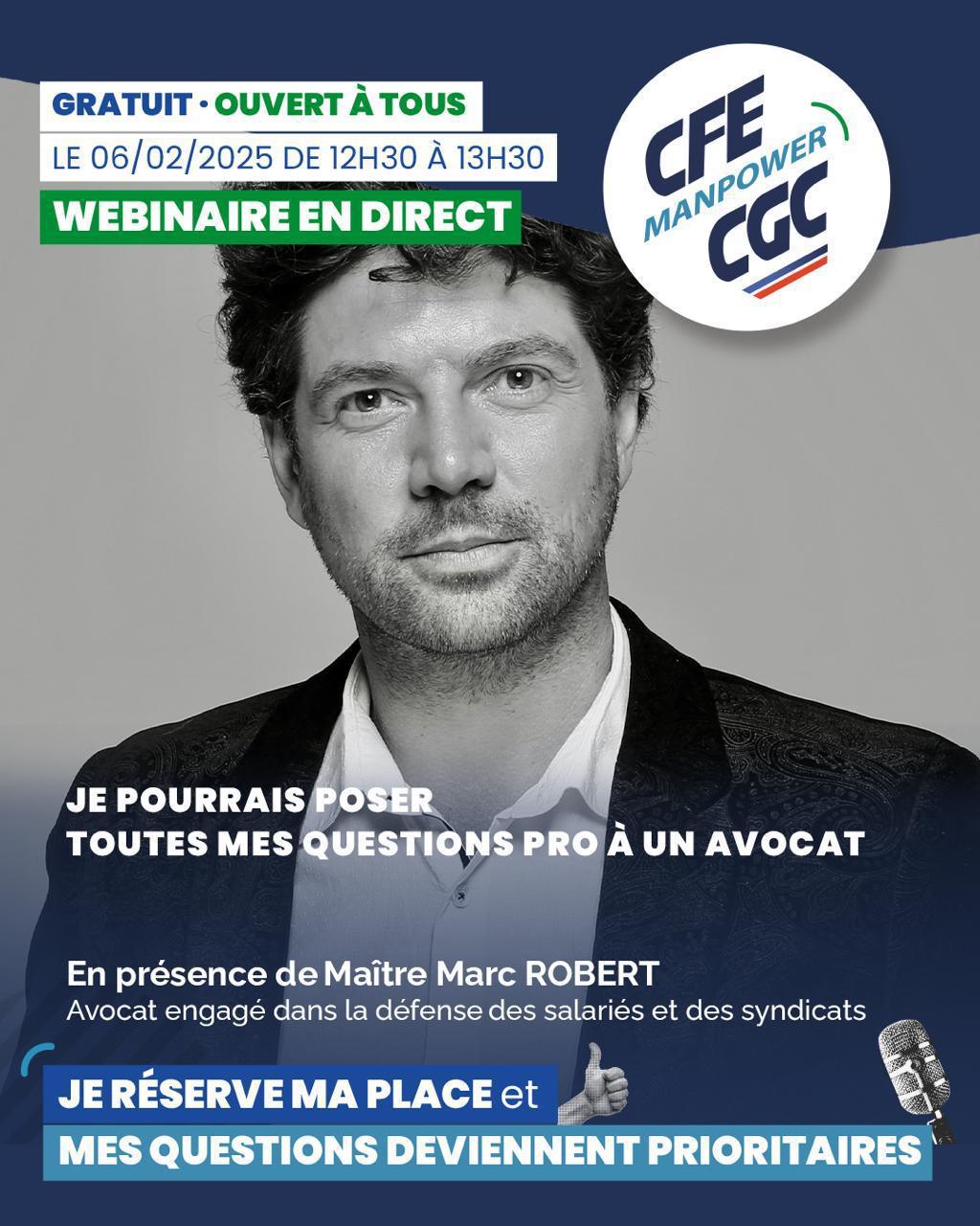 WEBINAIRE EN DIRECT : 06/02/2025 de 12h30 à 13h30 WEBINAIRE EN DIRECT : 06/02/2025 de 12h30 à 13h30