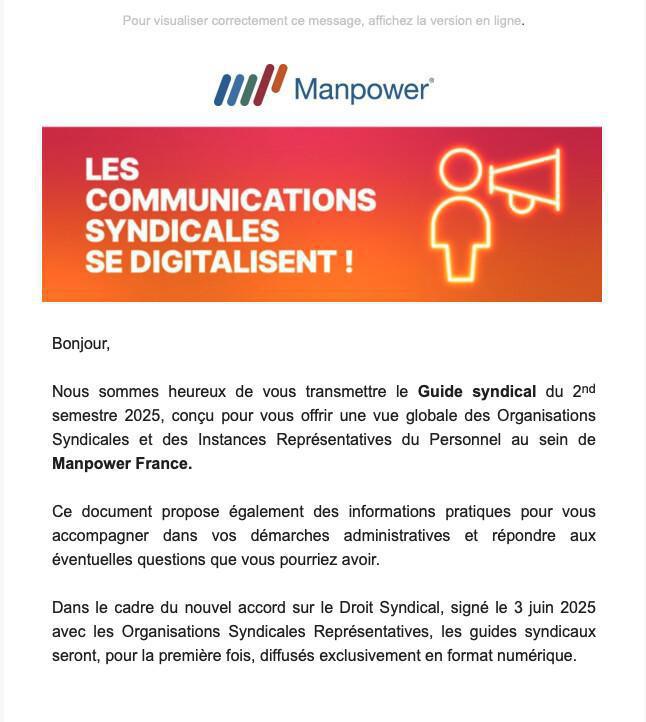  Le guide syndical du second semestre
