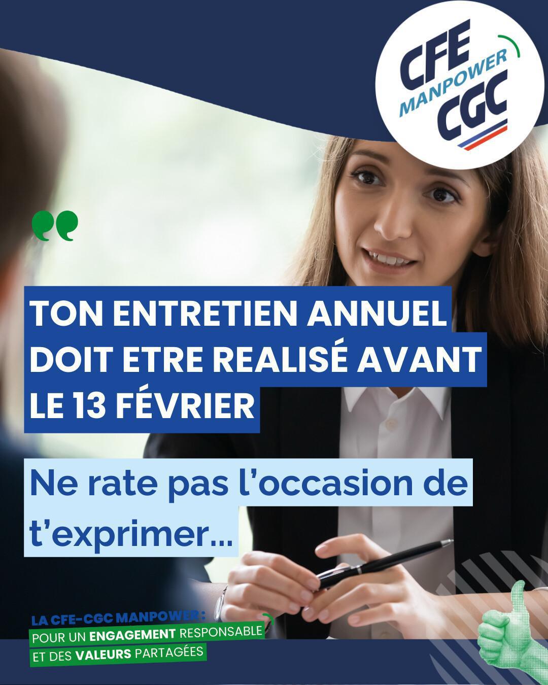 Ton entretien annuel doit se dérouler avant le 13 février