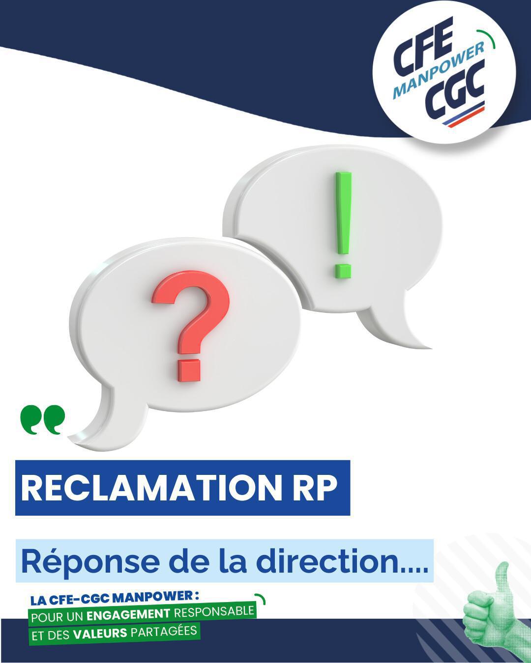 Réclamation RP : Prime Consultant Réclamation RP : Prime Consultant