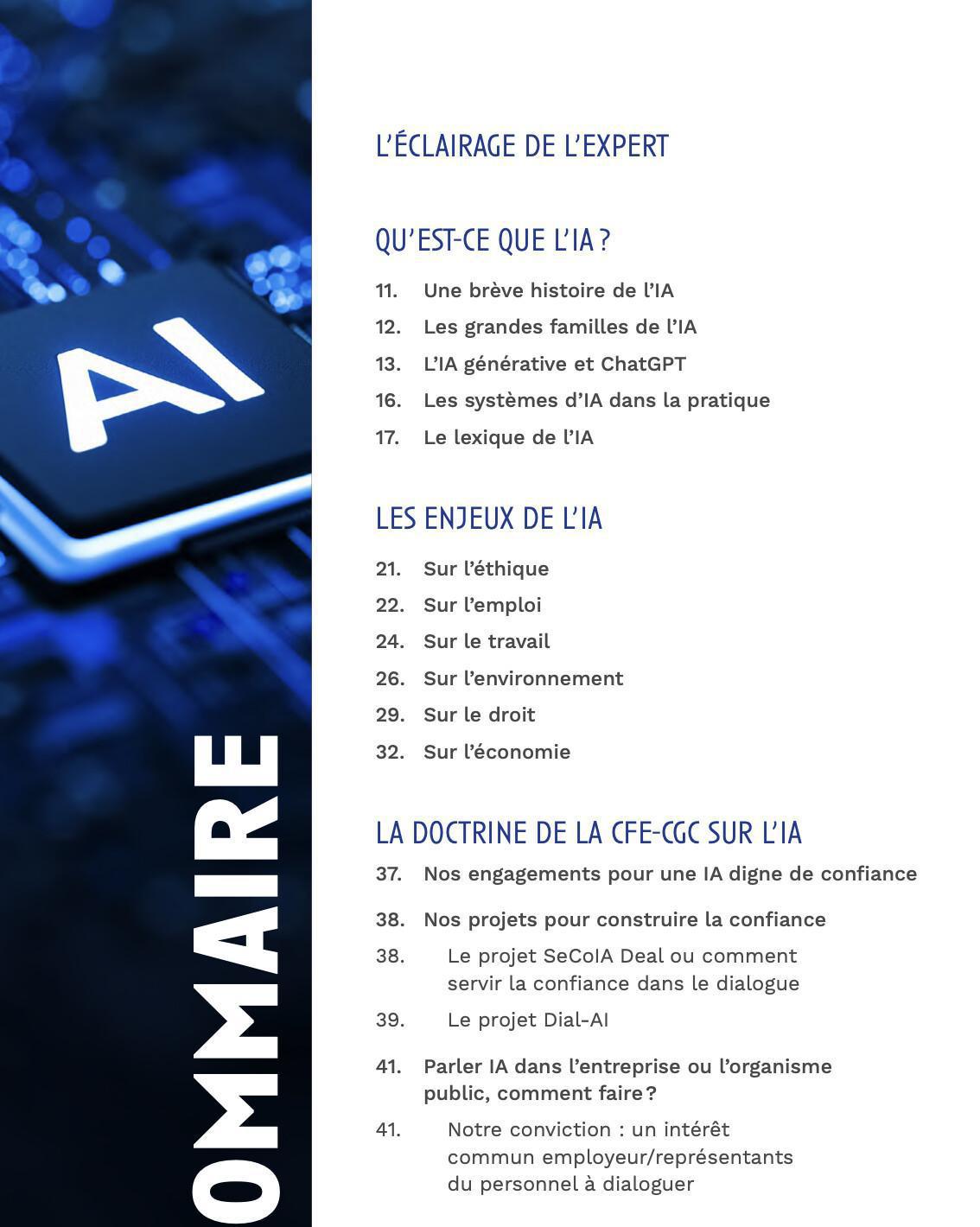 Le guide technique de l' IA de la CFE-CGC