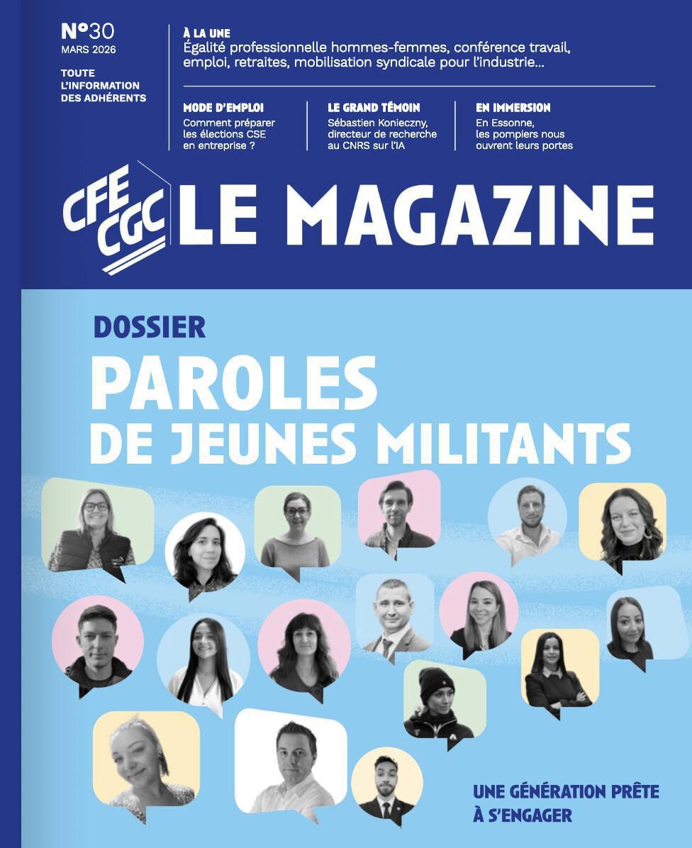 Le magazine mensuel de la CFE-CGC