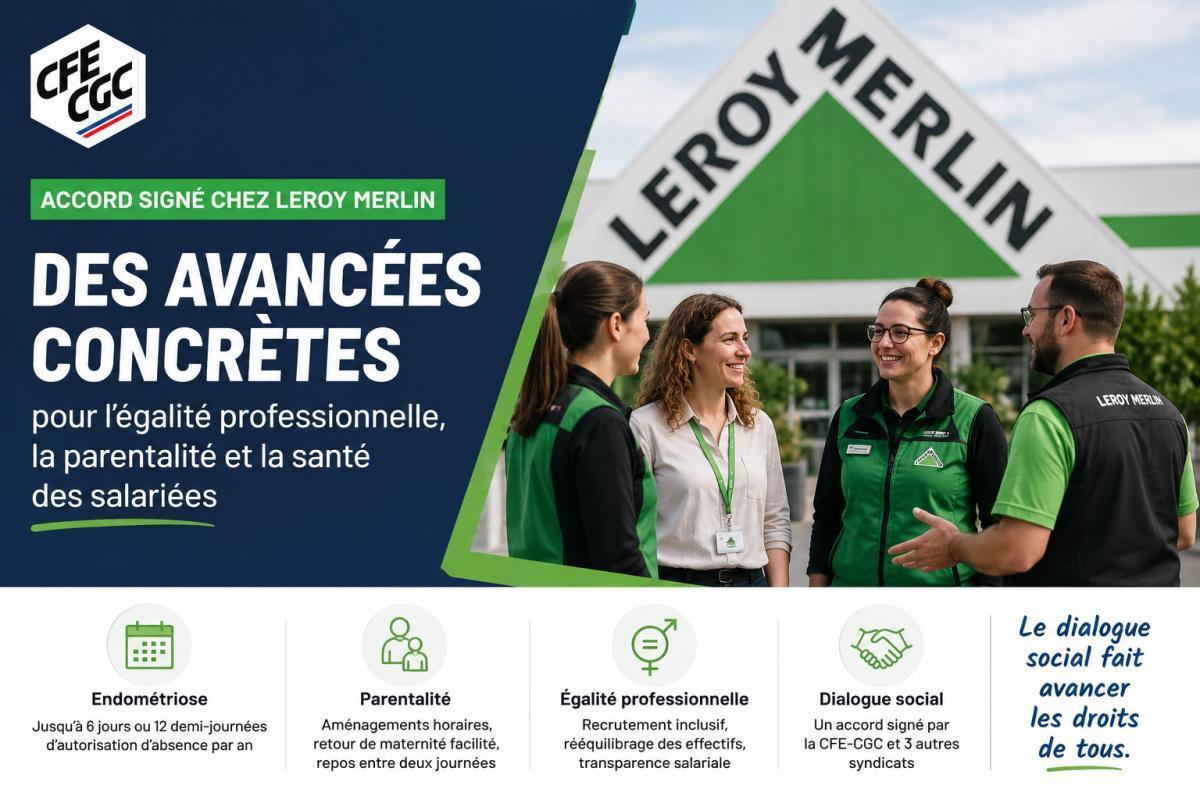Leroy Merlin ouvre la voie sur l'endométriose au travail