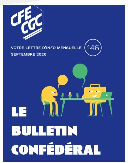 Le bulletin confédéral de septembre 