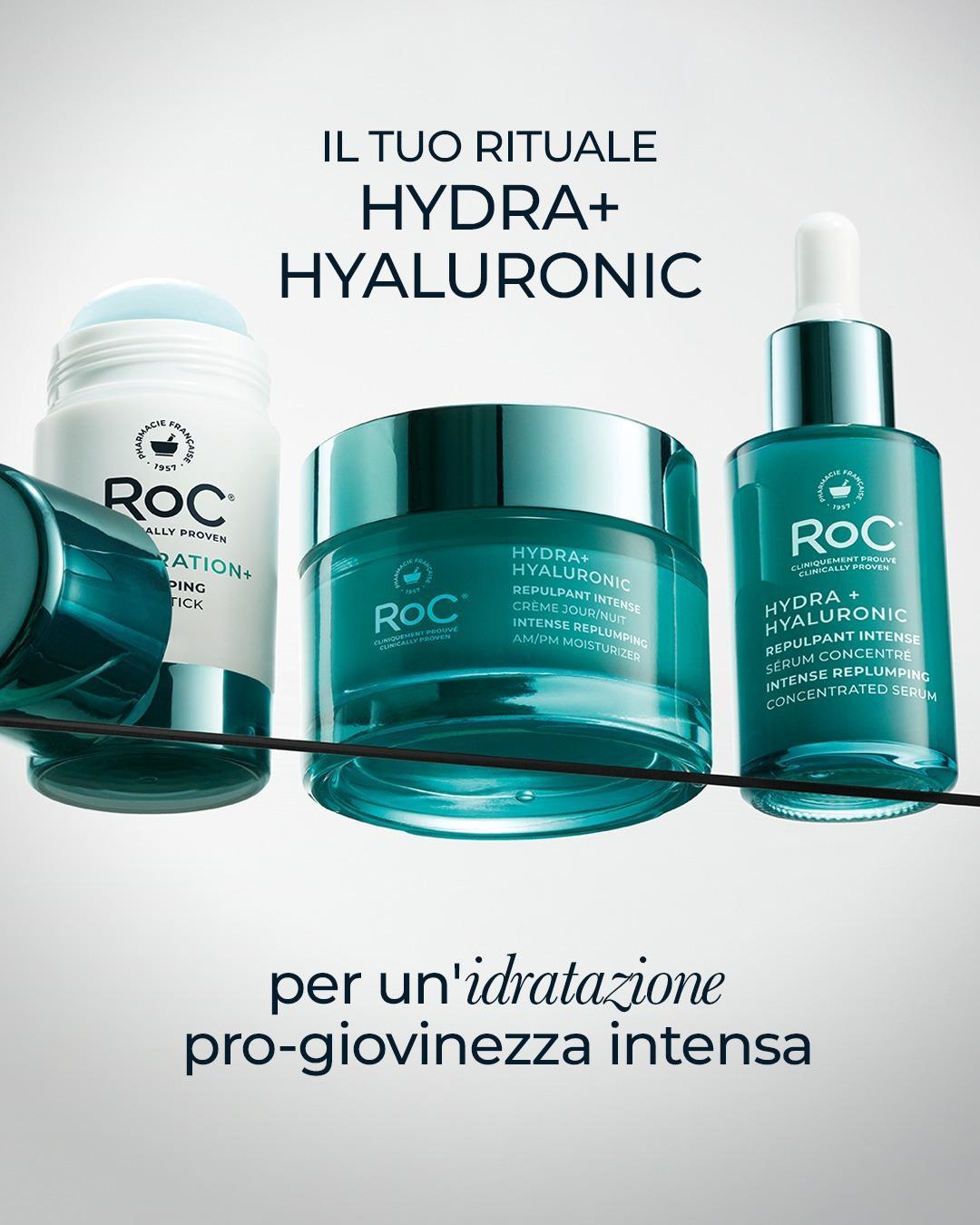 Nuova linea RoC HYDRA+ HYALURONIC