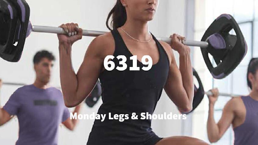 Monday Legs & Shoulders 🏋️♀️ Monday Legs & Shoulders 🏋️♀️