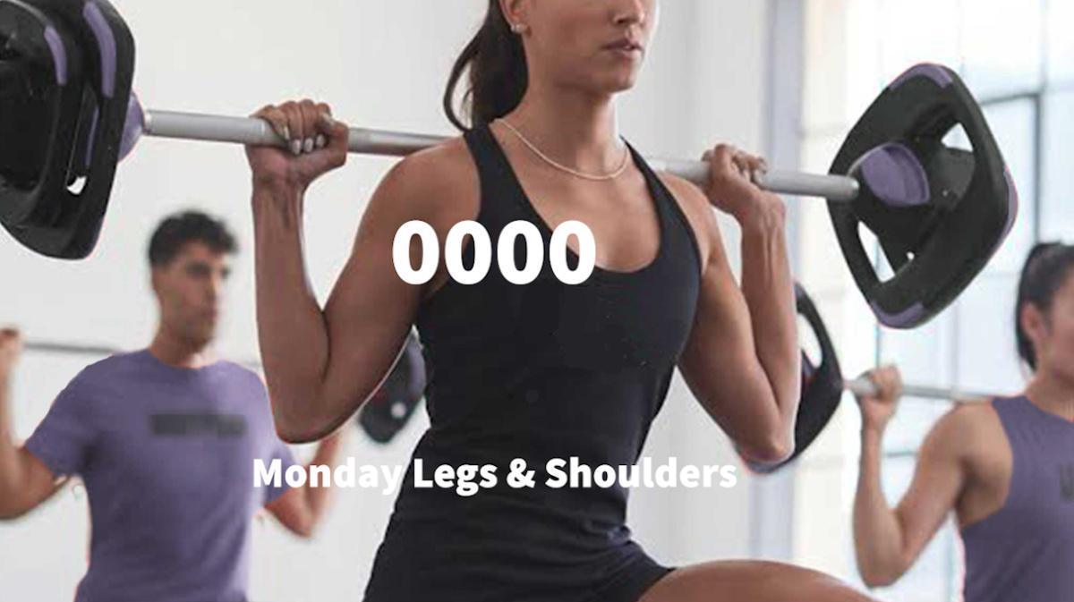 Monday Legs & Shoulders 🏋️♀️ Monday Legs & Shoulders 🏋️♀️