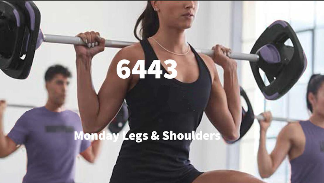 Monday Legs & Shoulders 🏋️♀️ Monday Legs & Shoulders 🏋️♀️